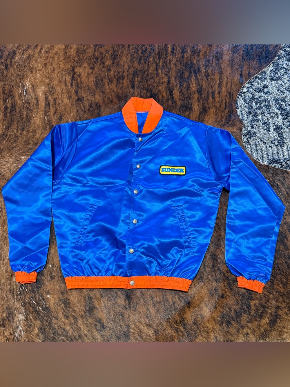 Vintage Sundek Satin Bomber Jacket - RARE Unreleased Factory Sample Archive Sz M